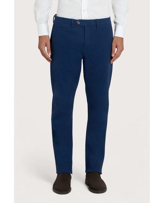 Muške chino pantalone Courmayeur teget, slim fit