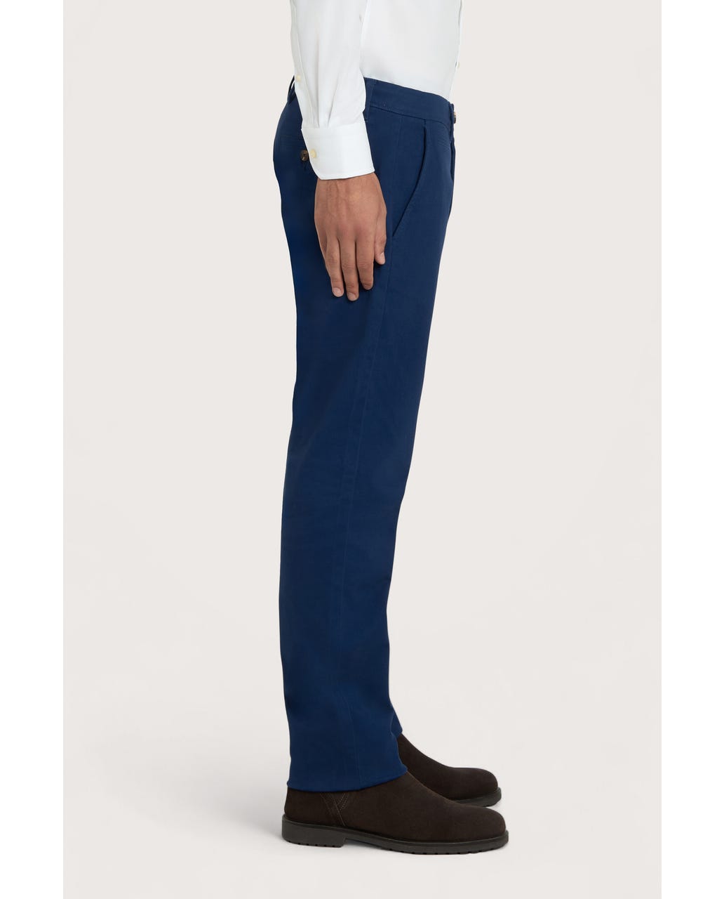 Muške chino pantalone Courmayeur teget, slim fit