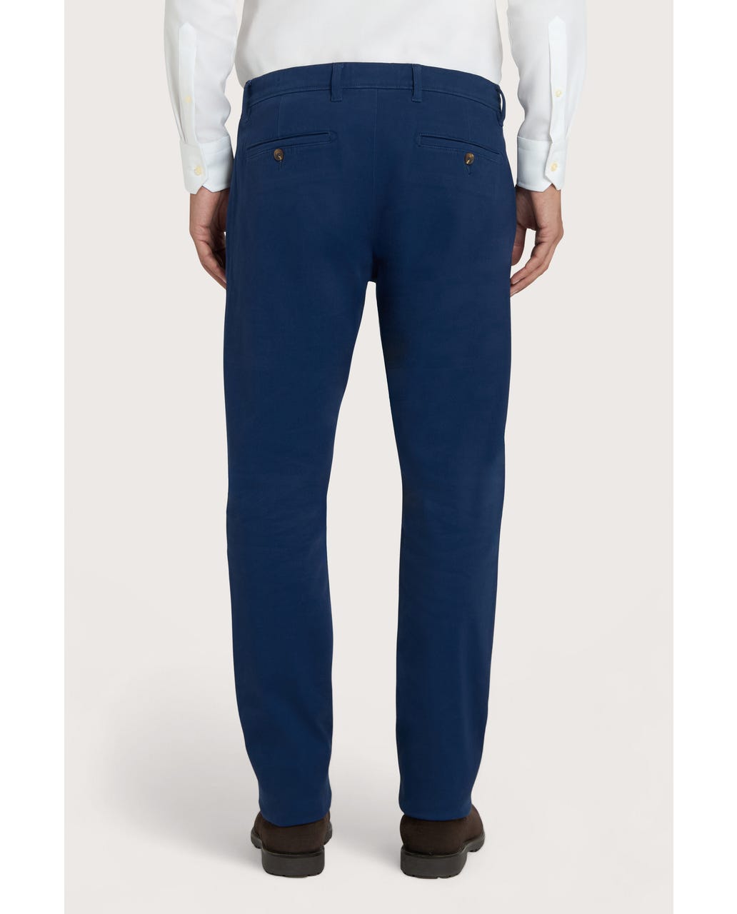 Muške chino pantalone Courmayeur teget, slim fit