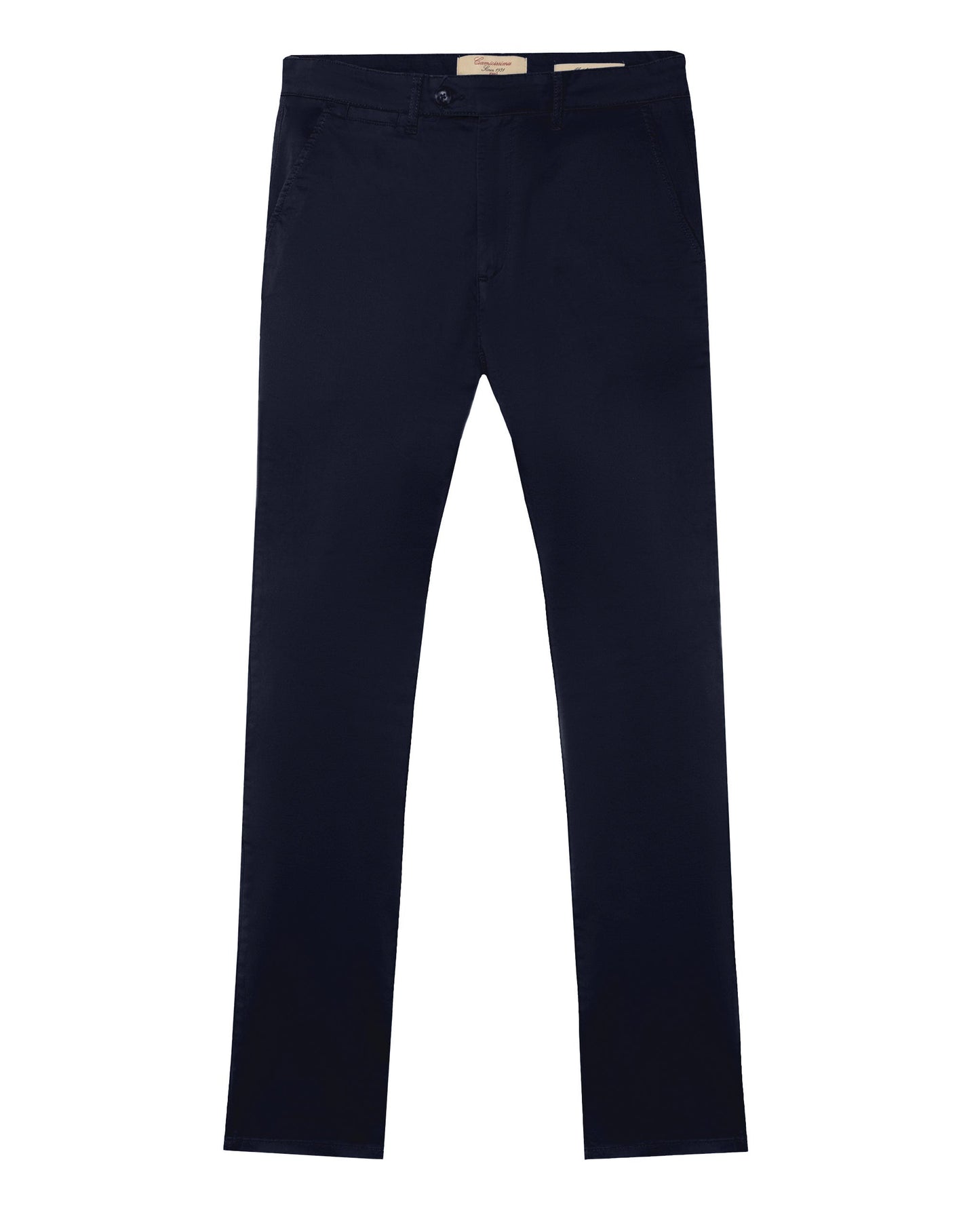 Plave pamučne chino pantalone