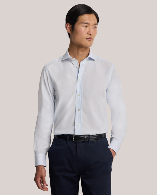 Muška košulja od popelina – svetloplava, slim fit