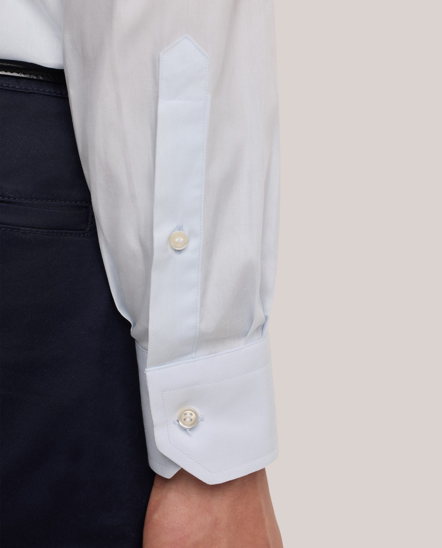 Muška košulja od popelina – svetloplava, slim fit