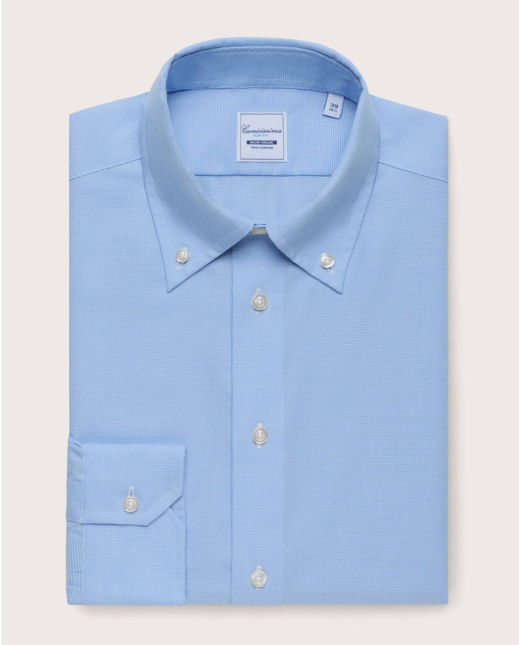 NON IRON muška plava košulja, button down