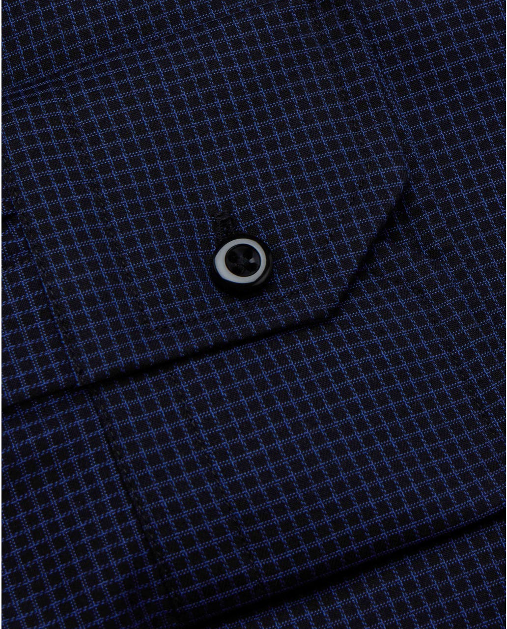 NON IRON karirana crna košulja, ekstra uski kroj