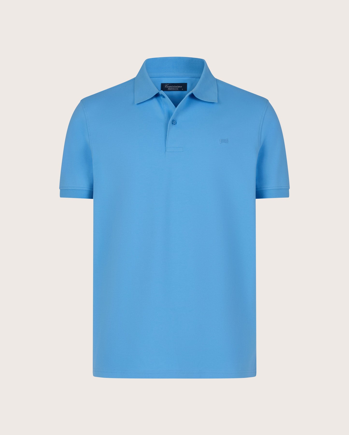 Breathe polo majica azurno plava – bez tragova znoja