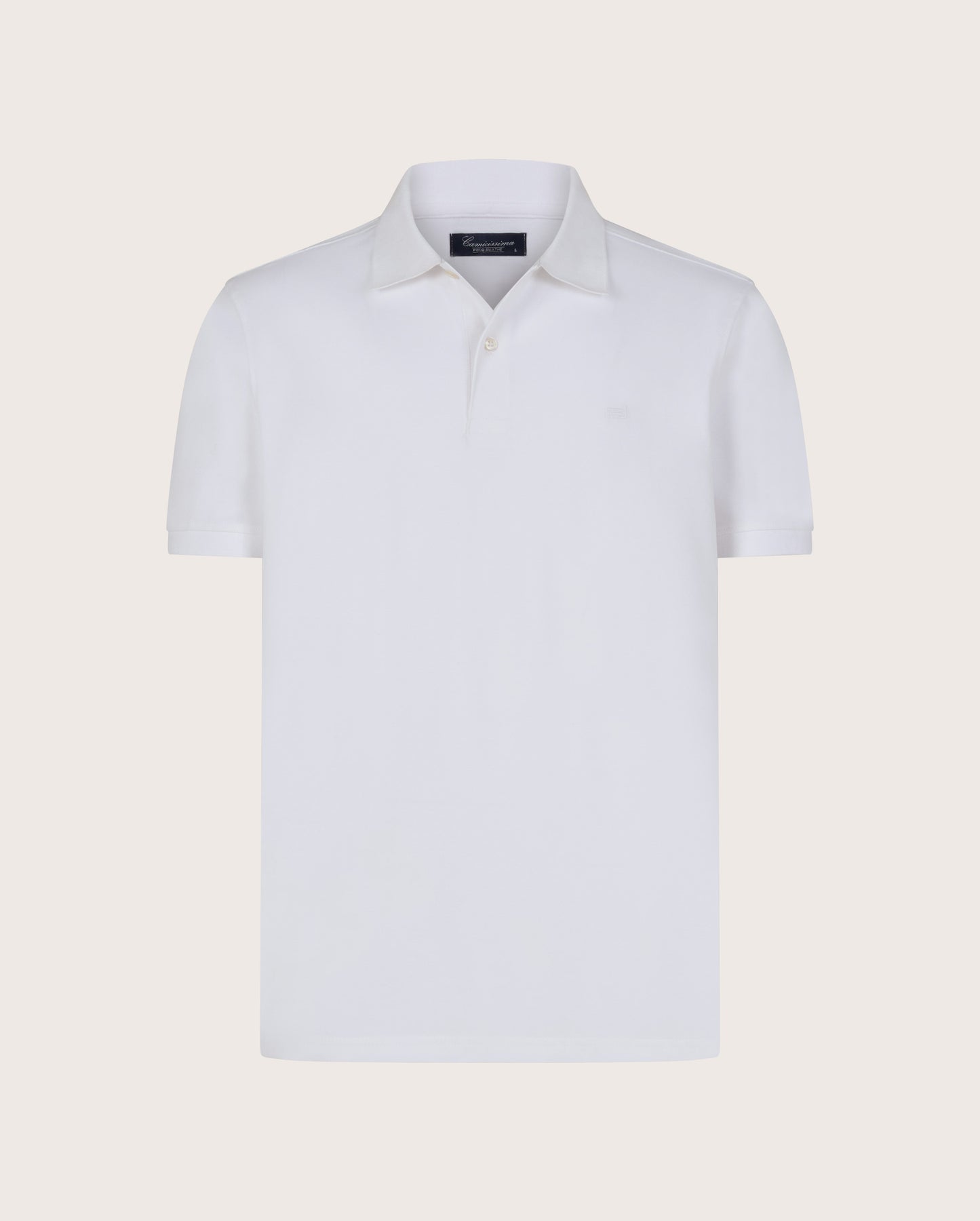Breathe polo majica bela  – bez tragova znoja