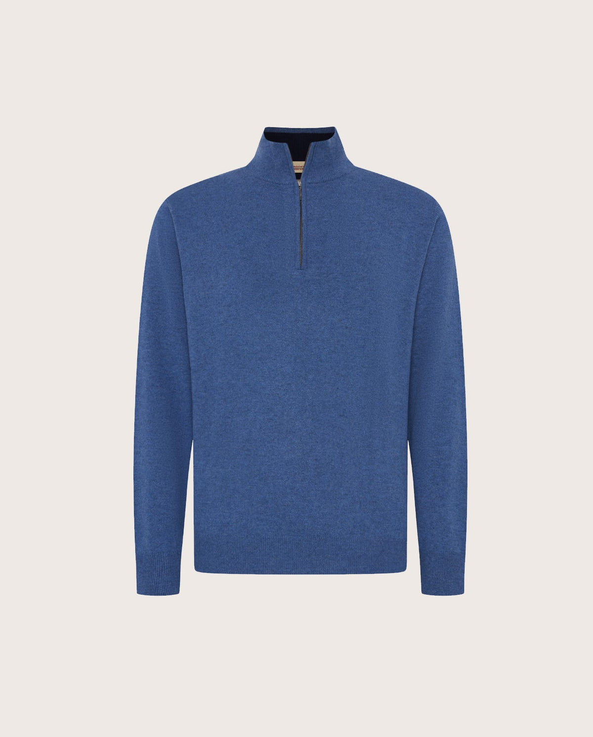 Half Zip denim muški džemper