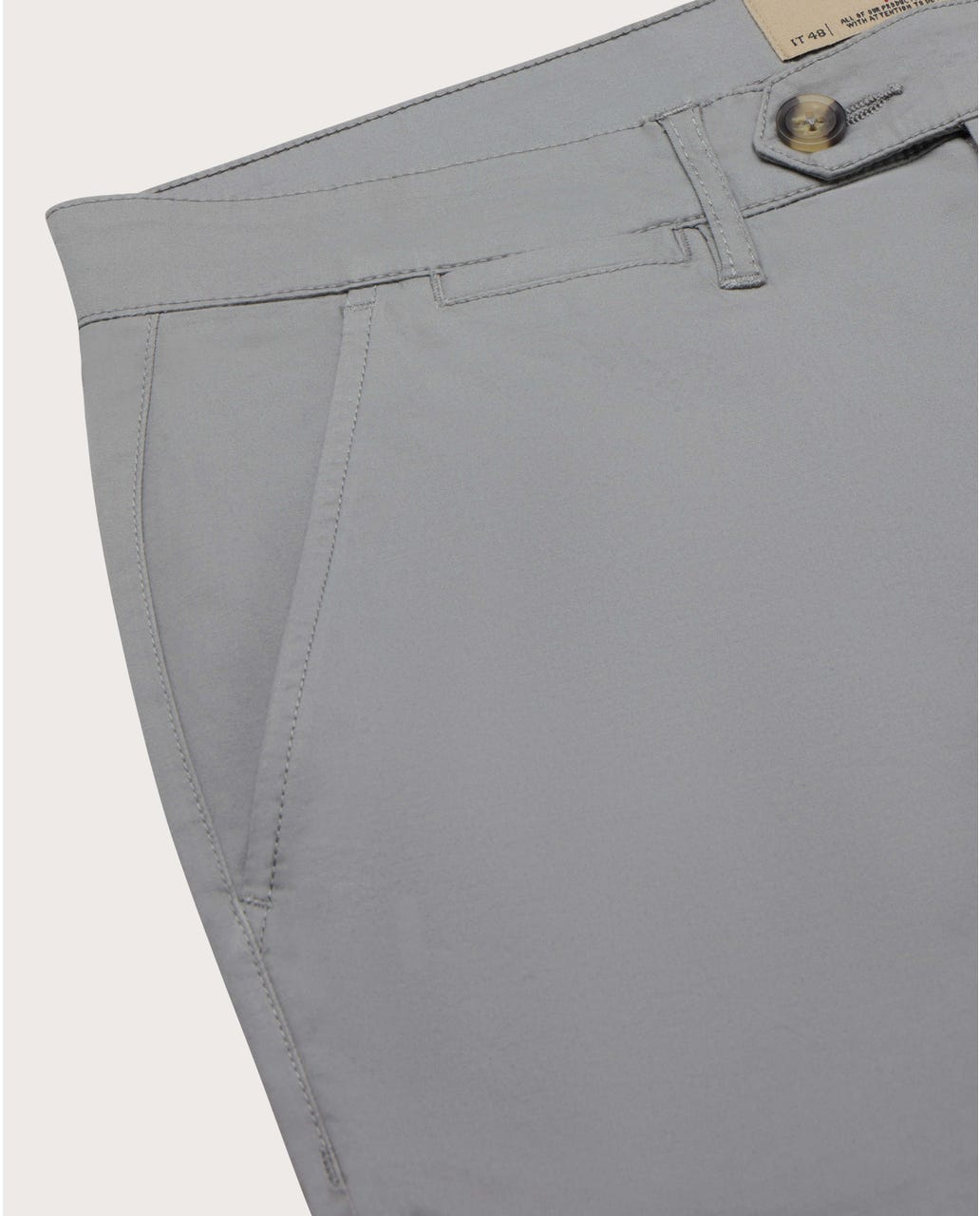 Chino pantalone Okayama od pamučnog kepera, siva