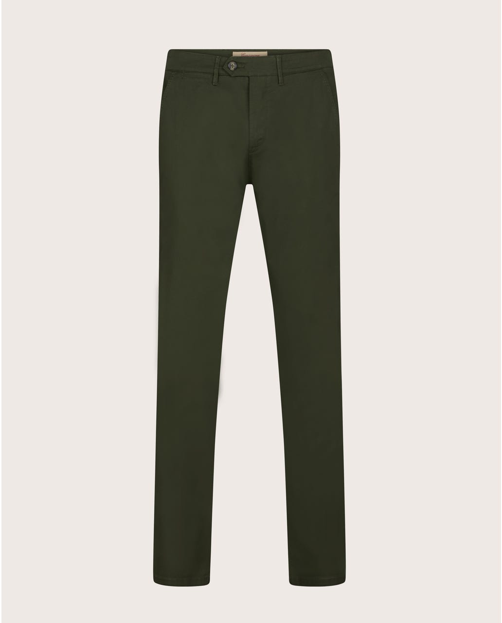 Chino pantalone Yokohama od pamučnog kepera, maslinasto zelena