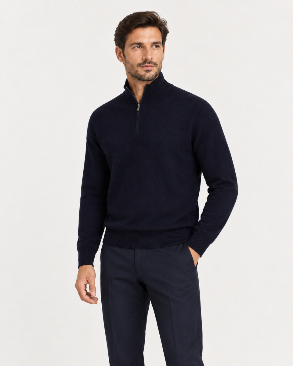 Half Zip teget muški džemper