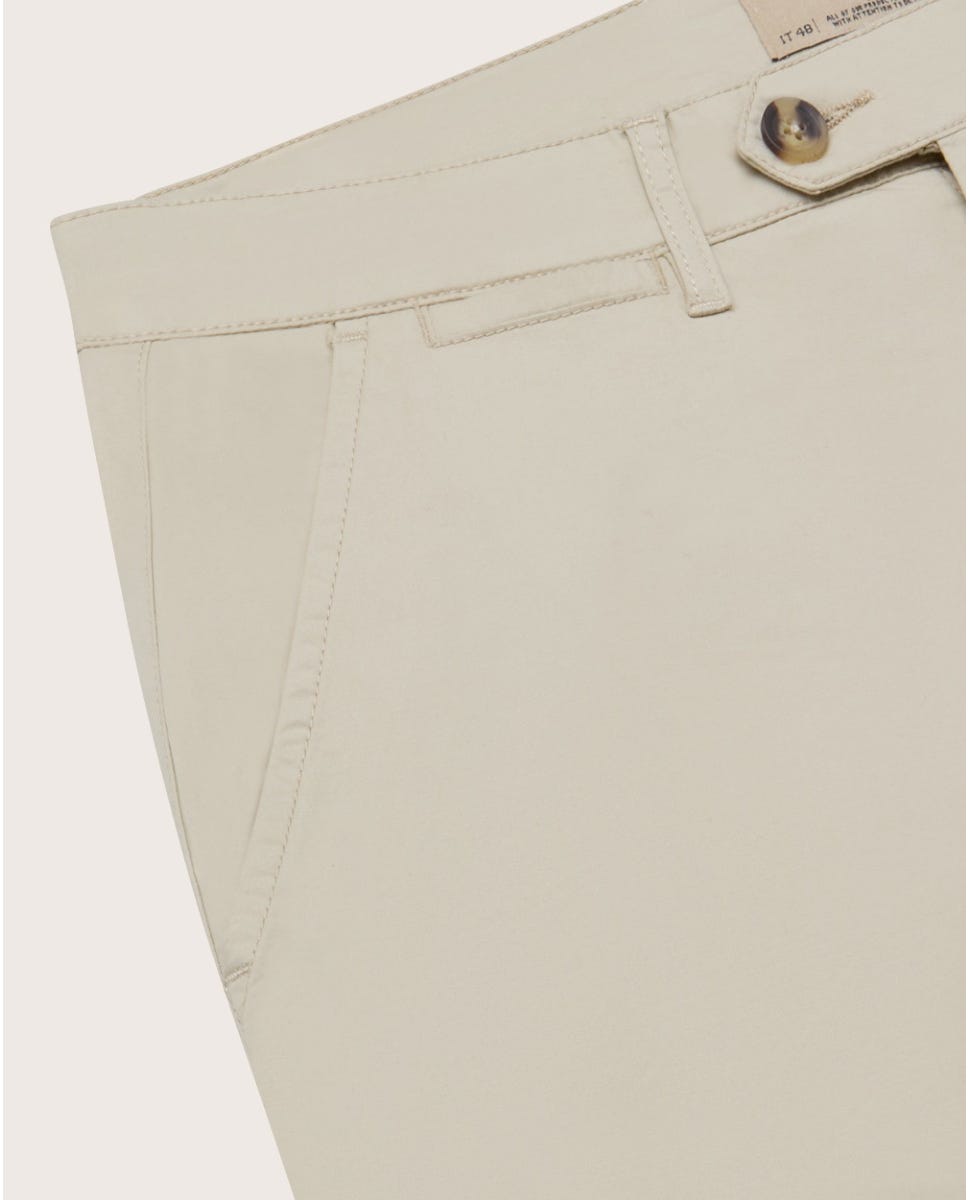 Chino pantalone Kyoto od pamučnog kepera, bež